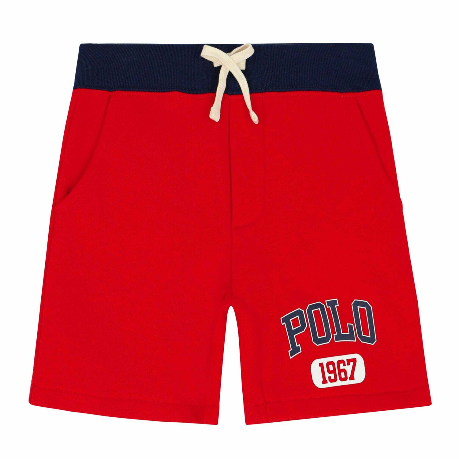 Boys Red Logo Shorts, 1, hi-res