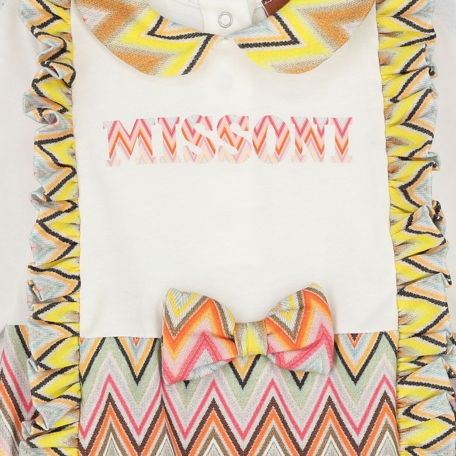 طقم هدايا أفرول بالشعار للبنات باللون الأبيض, 1, hi-res