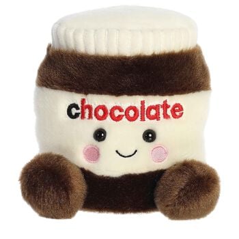Palm Pals Ivory & Brown Silky Chocolate Spread Soft Toy ( 13CM )