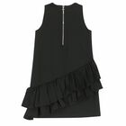 Girls Black Logo Dress, 1, hi-res