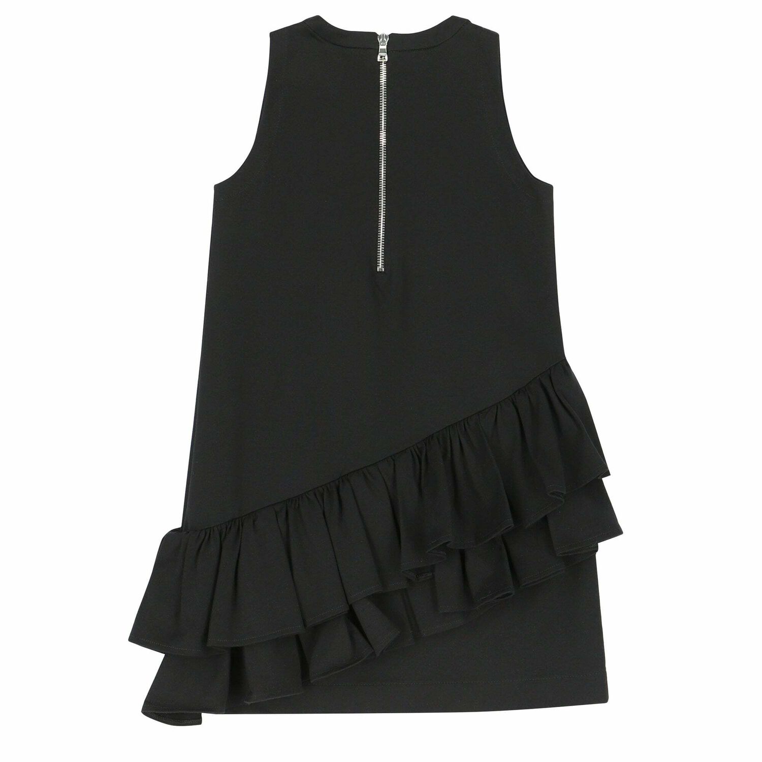 Girls Black Logo Dress, 1, hi-res