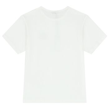 Boys White Logo T-Shirt