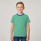 Boys White & Green Logo T-Shirt, 1, hi-res