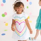 فستان بنات بطبعة باللون الأبيض, 1, hi-res