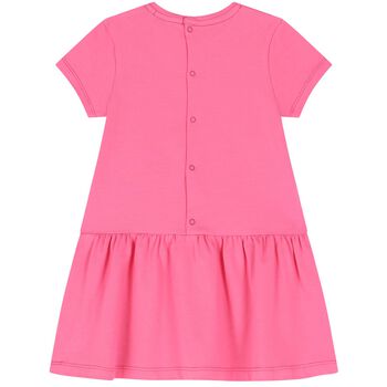 Younger Girls Pink Logo Bag Dress