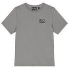 Boys Grey Logo T-Shirt, 15, hi-res