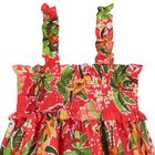 Girls Red Palm Tree Dress Set, 2, hi-res