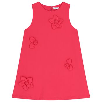 Girls Pink Flower Dress