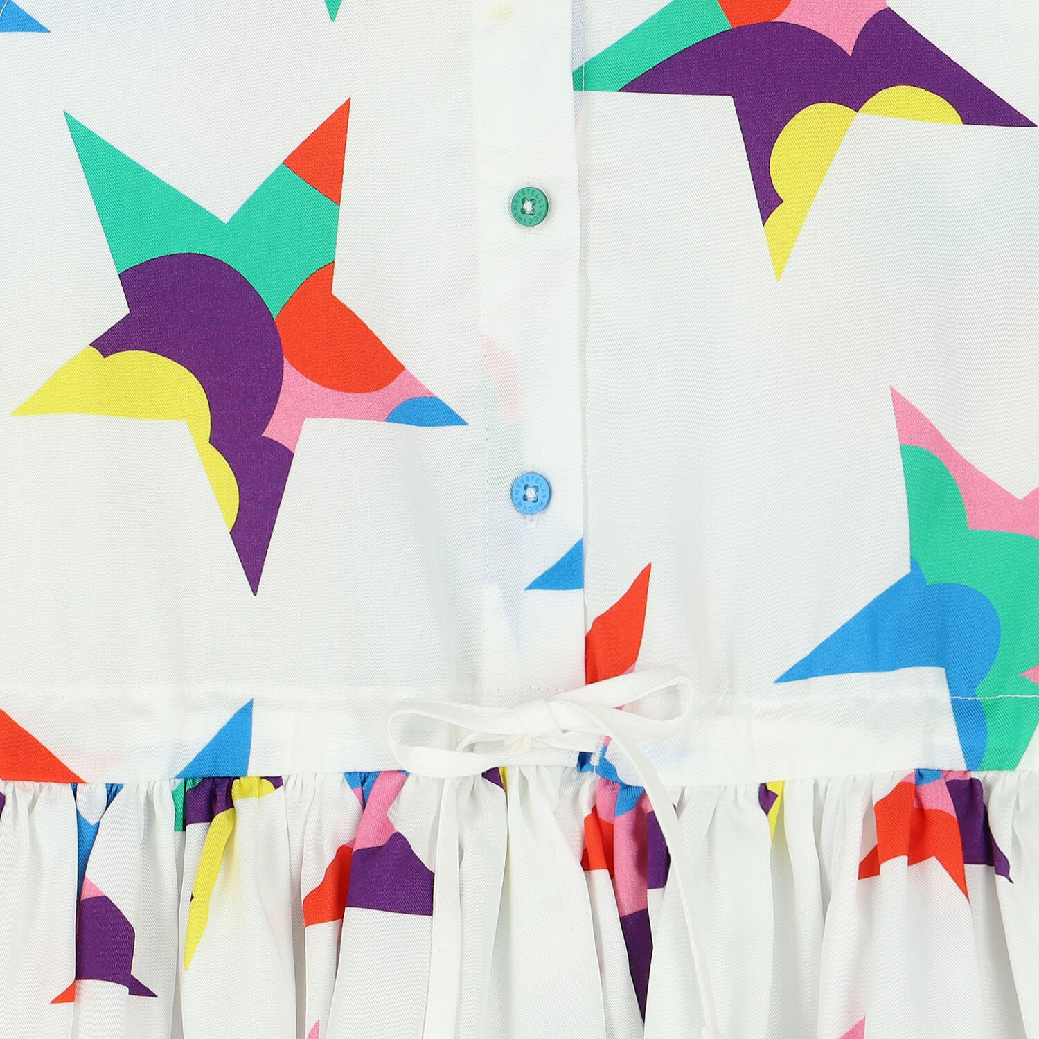 Girls White Stars Dress, 1, hi-res image number null