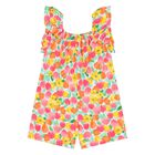 Younger Girls Multi-Coloured Floral Jumpsuit, 2, hi-res