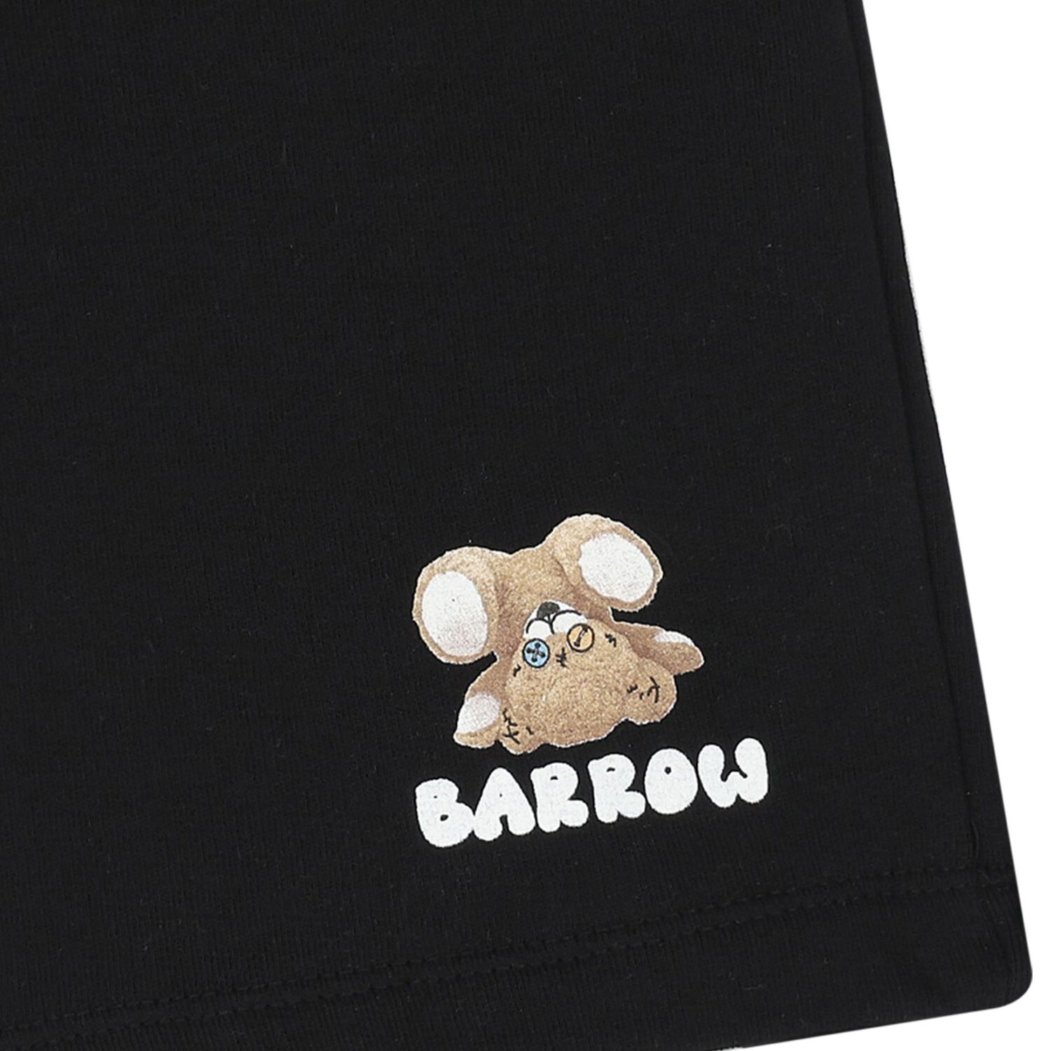 شورت بشعار أسود للأولاد, 1, hi-res image number null