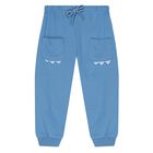 Younger Boys Blue & White Puppy Tracksuit Set, 2, hi-res