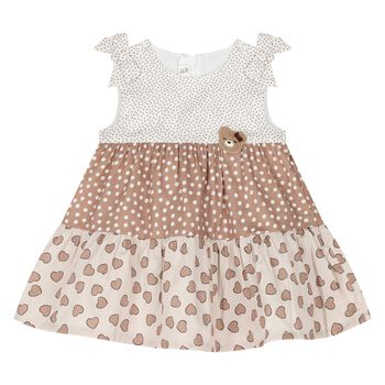 Baby Girls Beige & Ivory Dress