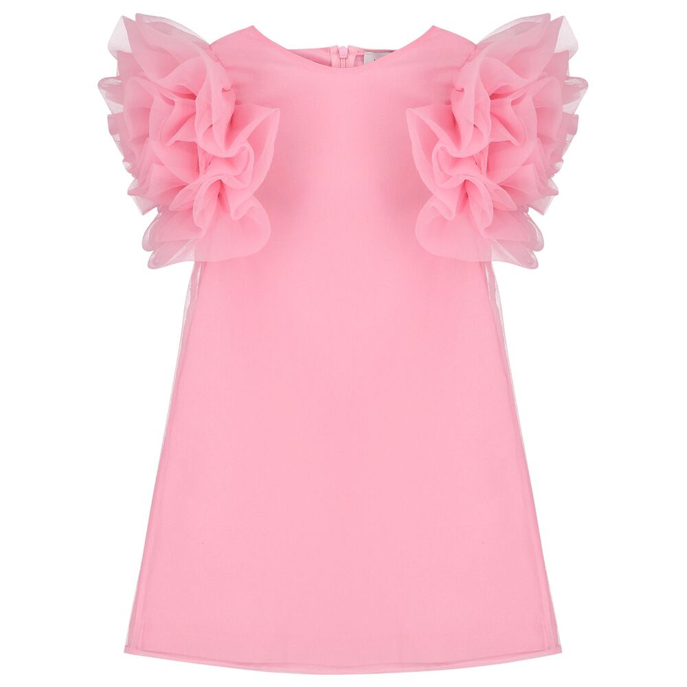 Mama Luma Girls Pink Ruffled Dress | Junior Couture QA