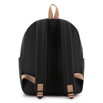 Boys Black Logo Backpack