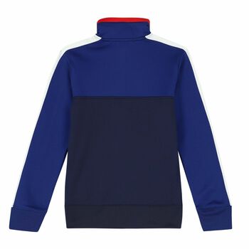 Older Boys Blue Logo Zip Up Top