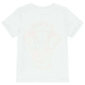 Boys White Elephant Logo T-Shirt