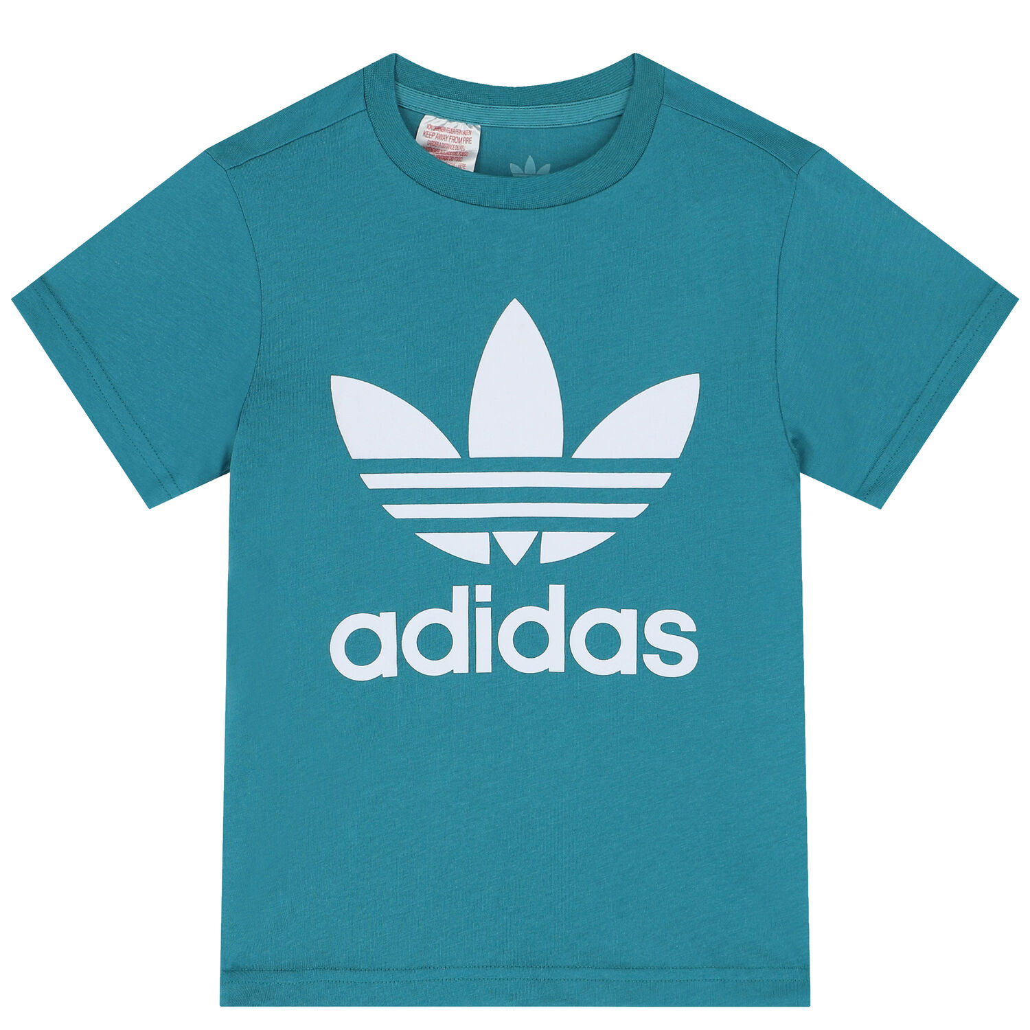 Turquoise Trefoil Logo T-Shirt, 9, hi-res image number null