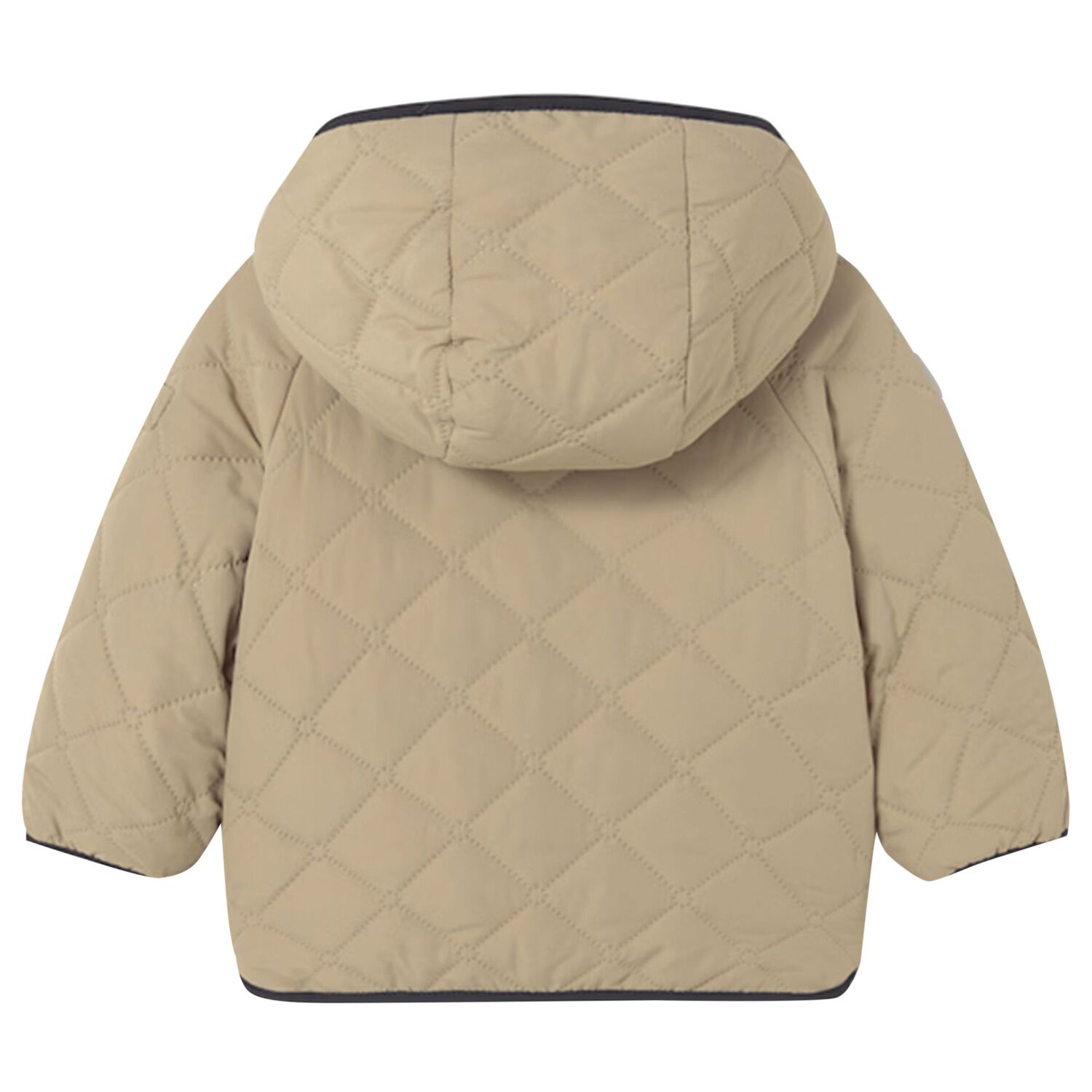 Beige Quilted & Fur Younger Reversible Coat, 1, hi-res