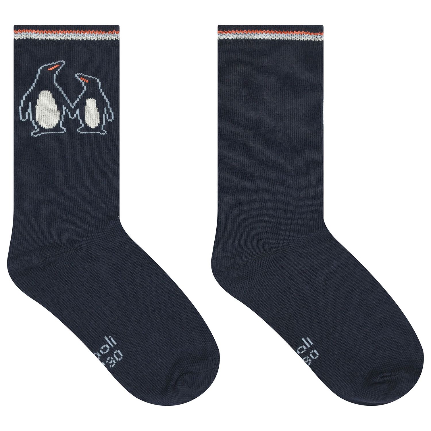 Boys Navy Blue & Beige Socks ( 3-Pack ), 1, hi-res
