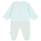 Baby Boys Blue Logo Babygrow, 2, hi-res