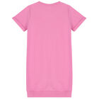 Girls Pink Logo Dress, 2, hi-res