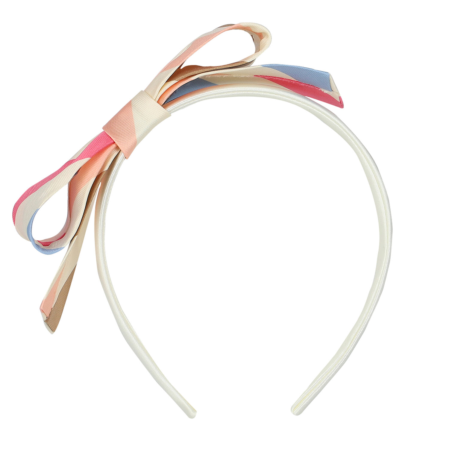 Girls Multi-Colored Striped Headband, 2, hi-res image number null