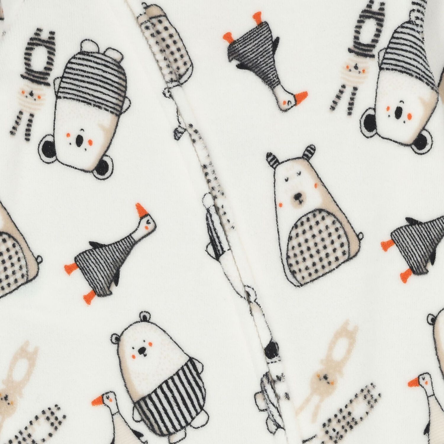 افرول من المخمل باللون العاجي للاطفال, 1, hi-res