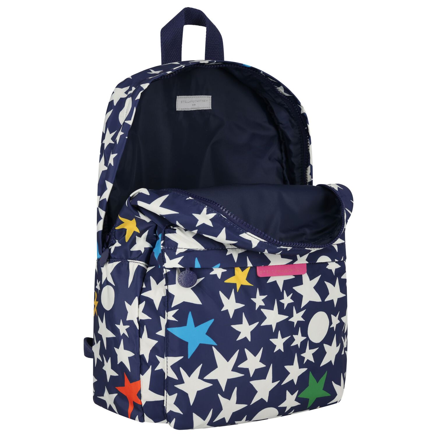 Navy Blue & White Star Backpack, 1, hi-res