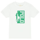Boys White Logo T-Shirt, 2, hi-res