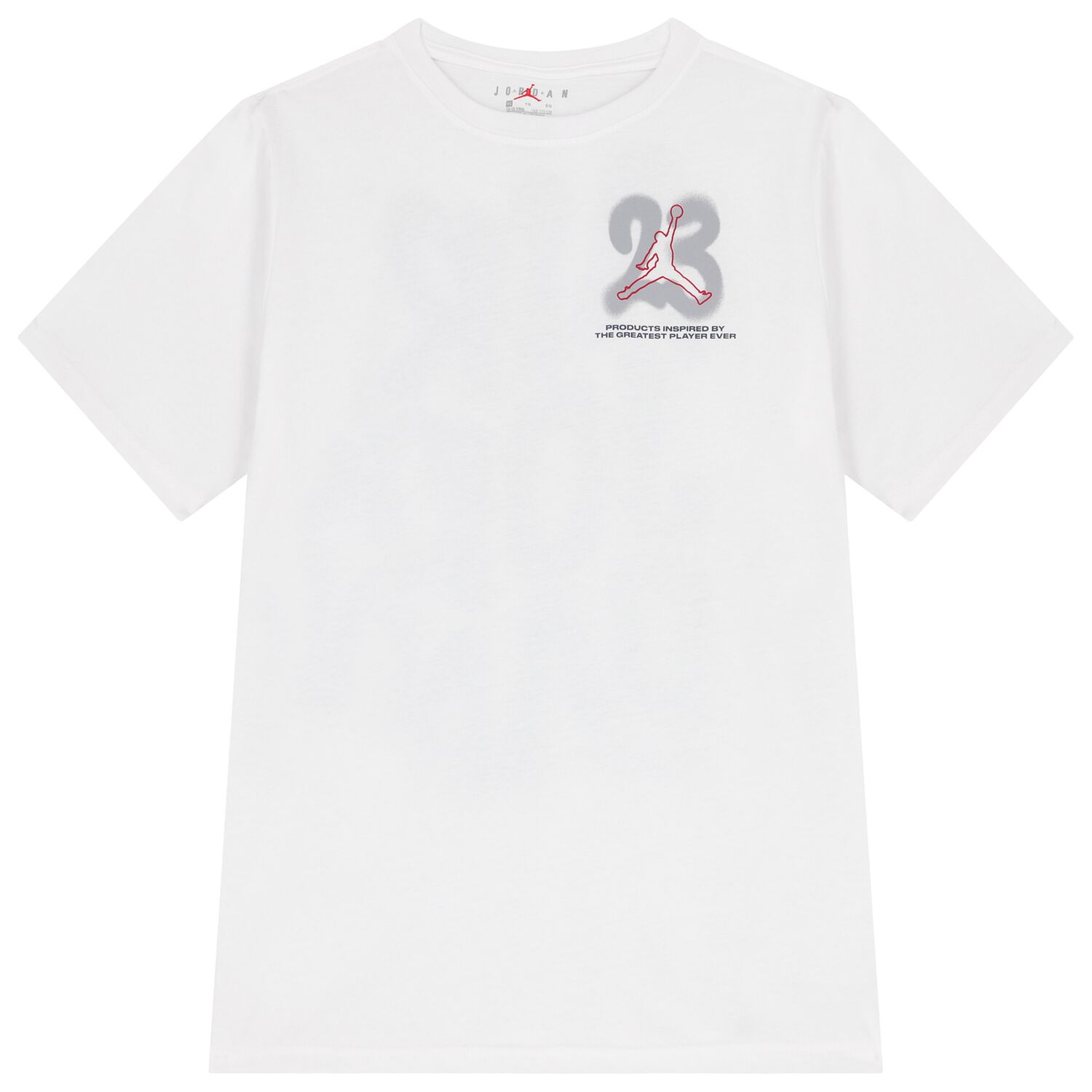 Boys White Jordan T-Shirt, 1, hi-res