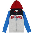 بدلة رياضية بالشعار باللون الرمادى الاولاد, 1, hi-res