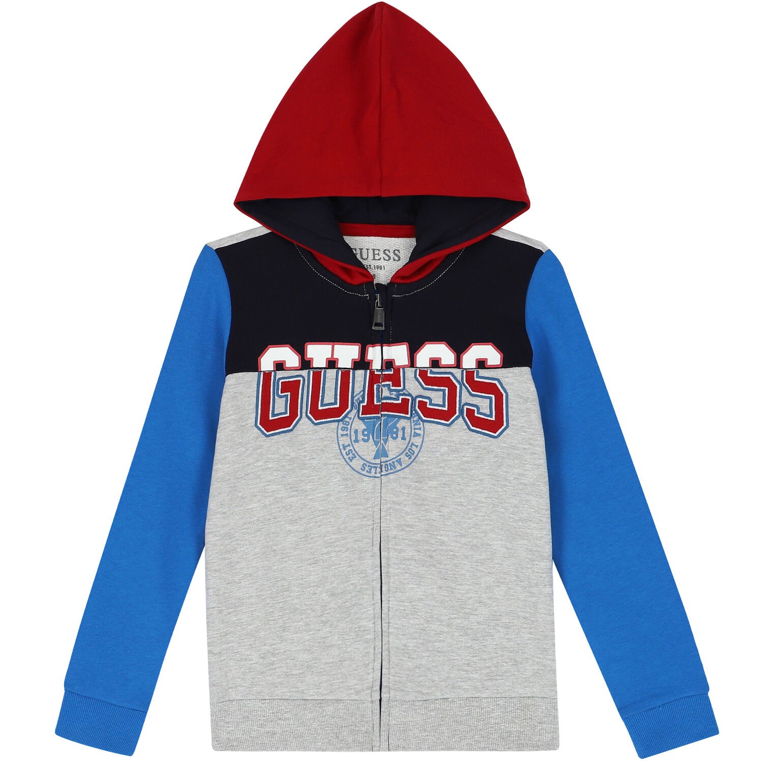 بدلة رياضية بالشعار باللون الرمادى الاولاد, 1, hi-res image number null