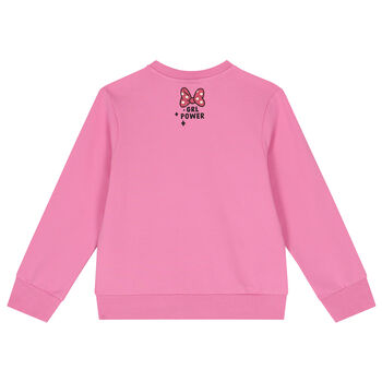 Girls Pink Minnie Mouse Sweatshirt