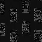 توب بنات بأكمام بالشعار باللون الاسود, 1, hi-res