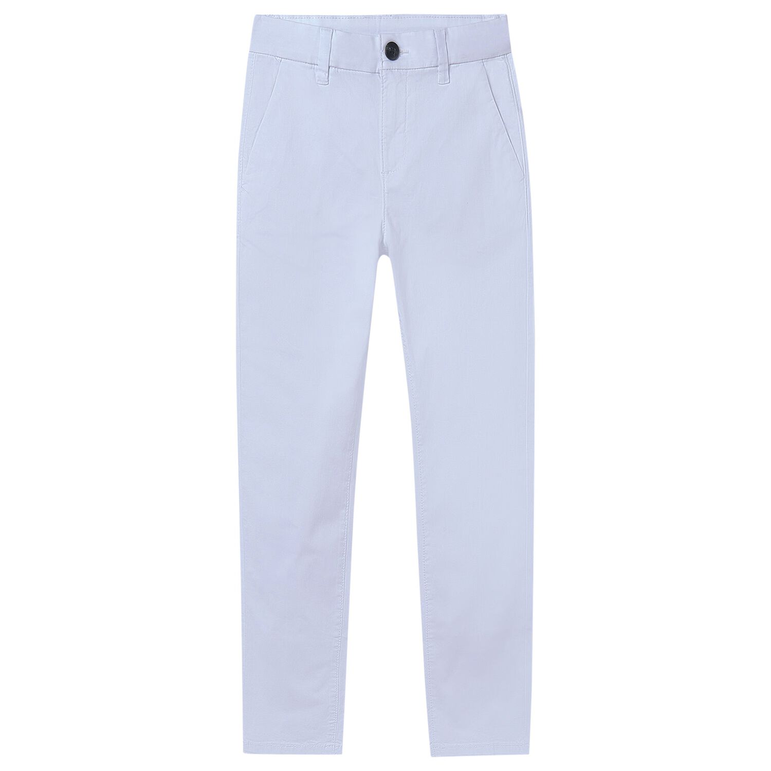 Boys White Chino Trousers, 3, hi-res image number null