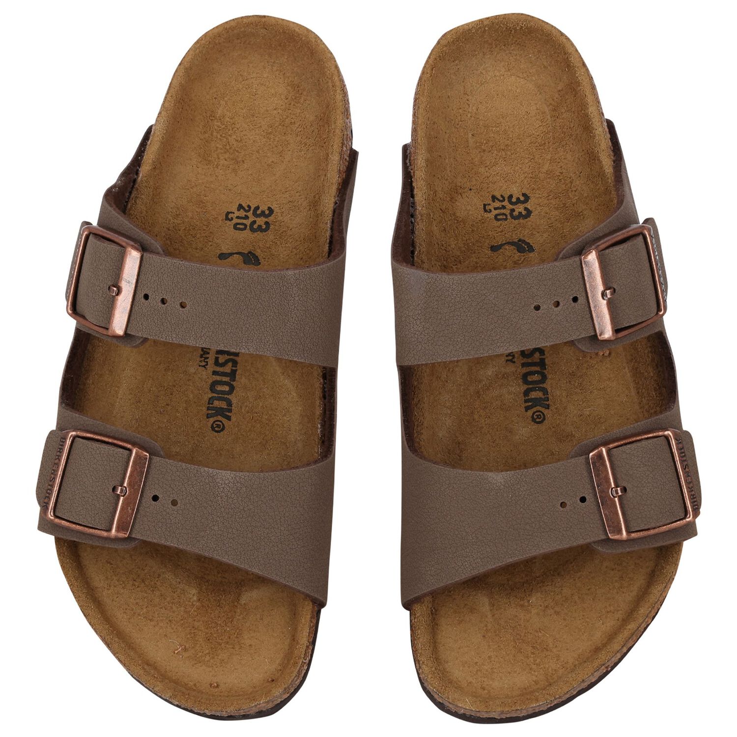 Brown Faux Leather Sandals, 1, hi-res image number null