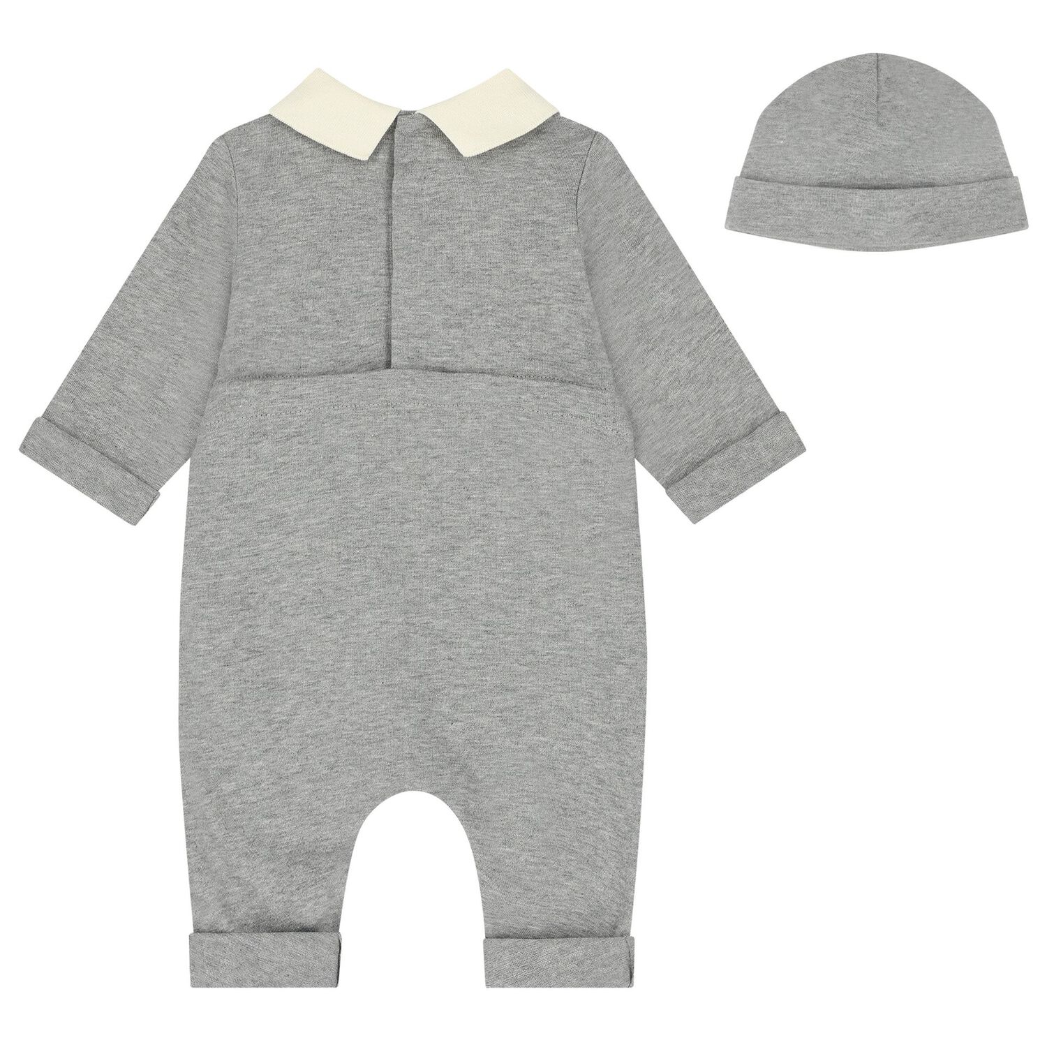 Grey Logo Baby Romper Gift Set, 1, hi-res
