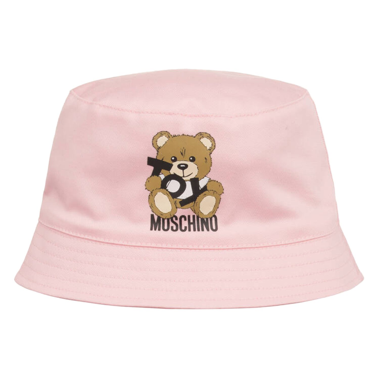 Baby Girls Pink Teddy Bear Logo Hat, 3, hi-res