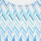 Younger Boys White & Blue Zig Zag T-Shirt, 1, hi-res