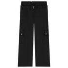 Girls Black Trousers, 1, hi-res