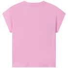 Girls Pink Logo T-Shirt, 2, hi-res