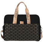 Black & Gold Logo Baby Changing Bag, 1, hi-res