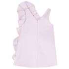 فستان ساتان بنفسجي للبنات مع كشكشة, 1, hi-res