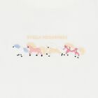 Younger Girls Ivory Horse Logo T-Shirt, 1, hi-res