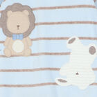 Baby Boys Blue Striped Babygrow, 1, hi-res
