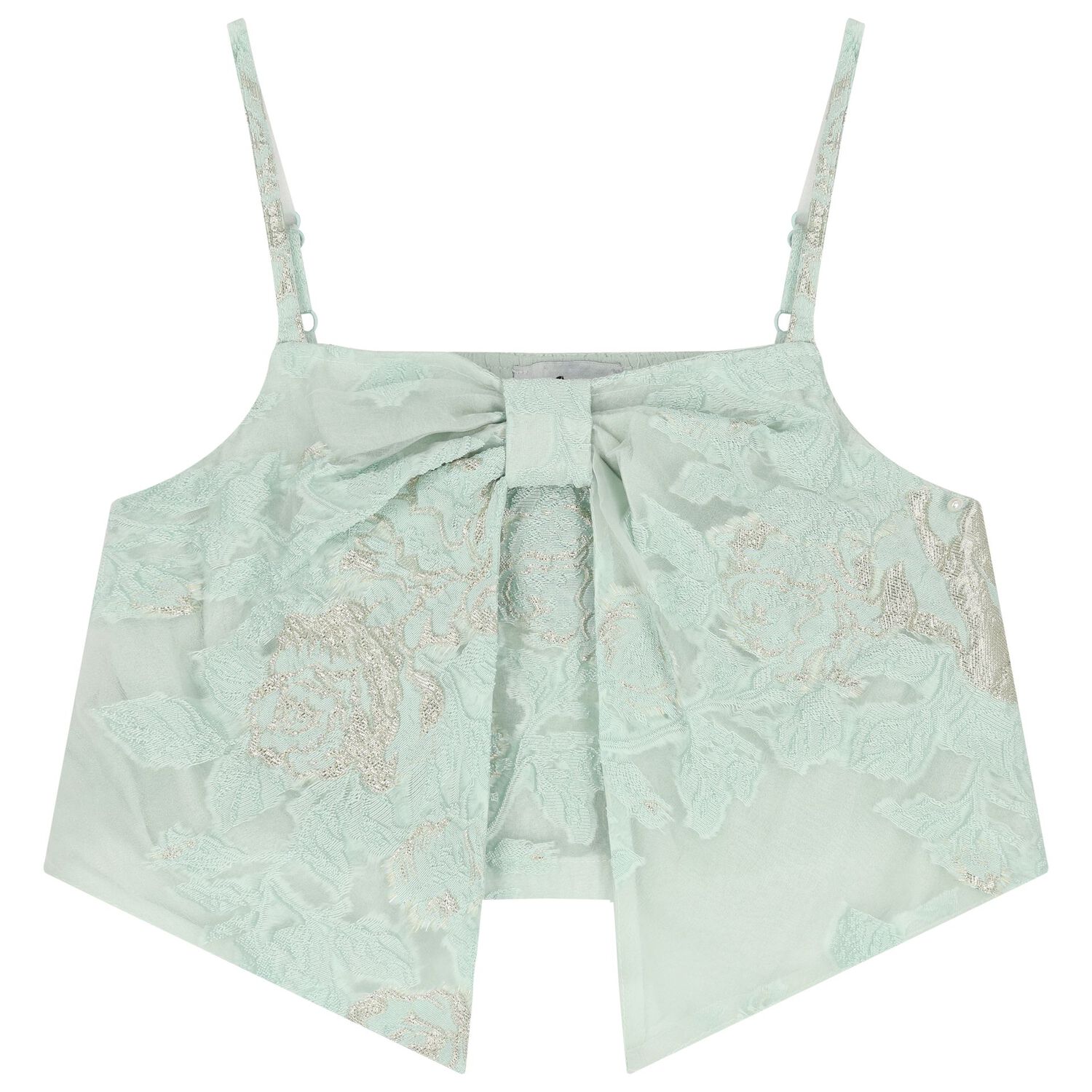 تنورة جاكار باللون الاخضر للبنات, 1, hi-res image number null