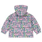 Girls Pink Logo Puffer Jacket, 1, hi-res