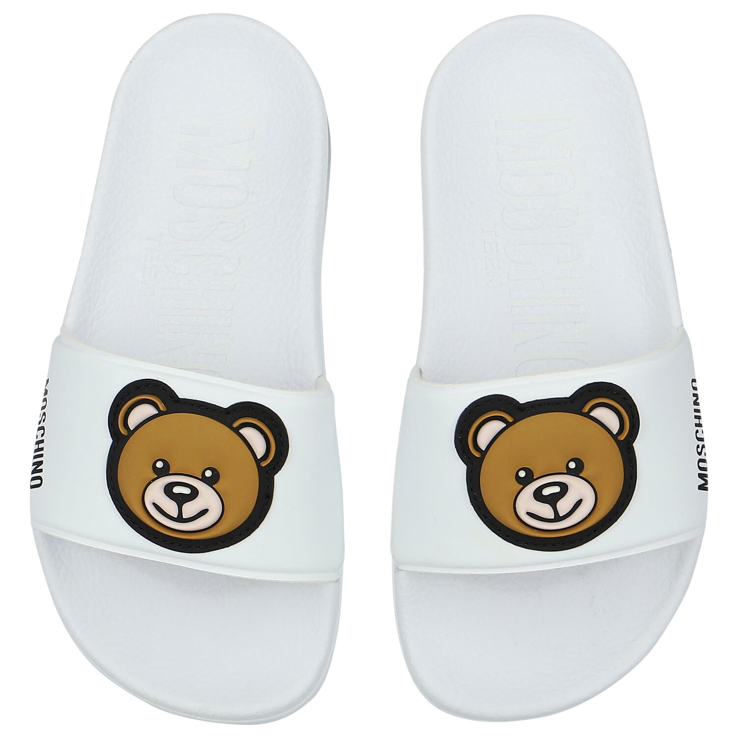 White Teddy Bear Logo Sliders, 2, hi-res