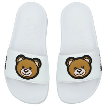 White Teddy Bear Logo Sliders
